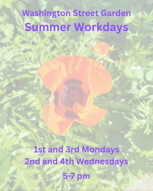 Washington St Garden Work Hours