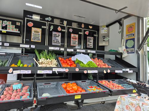 Back Acres fruit and veggie truck